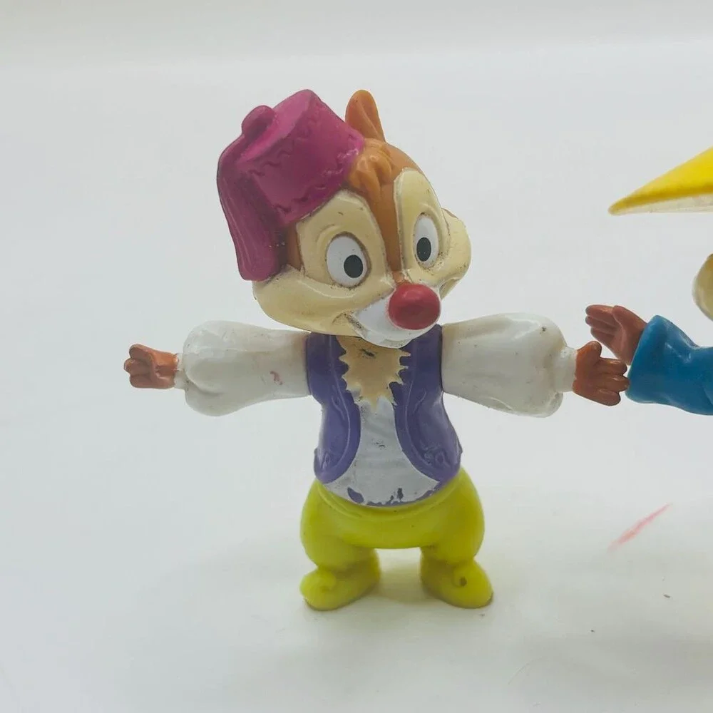 Disney Epcot Center Chip & Dale Chinese Costume Figures - Lot of 2